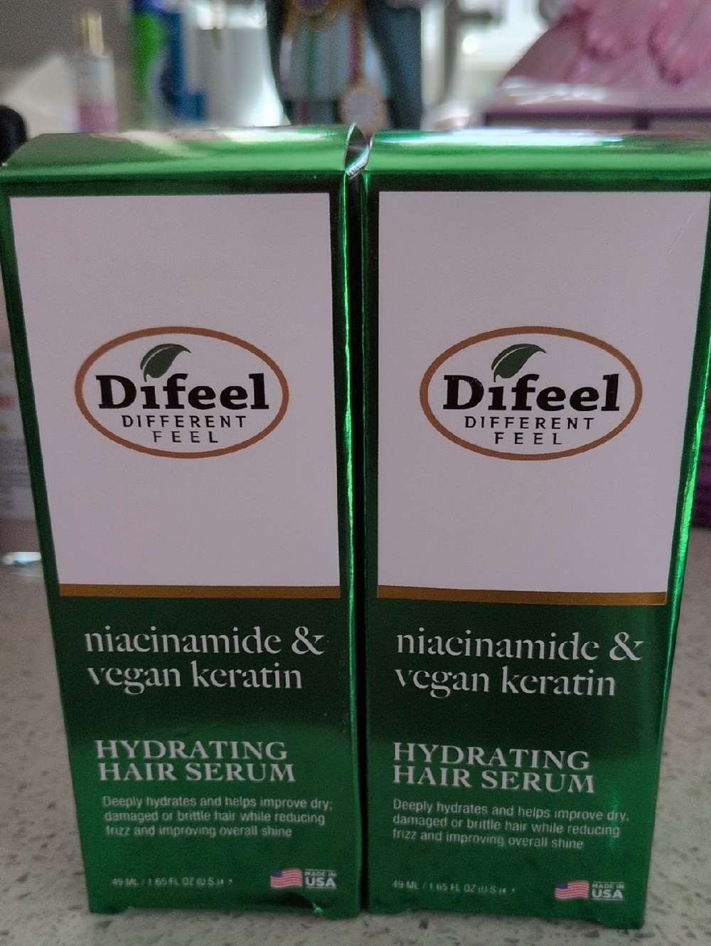 Hydrating Hair Serum with Niacinamide & Vegan Keratin - Green